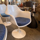 Set Of 4 Knoll Saarinen Swivel Dining Chairs 26"W x 23"D x 32"H