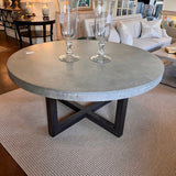 Bradley Furniture Custom Concrete Top Dining Table 62"Diam