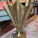 Vintage Brass Umbrella Stand 39"T x 17"Diam