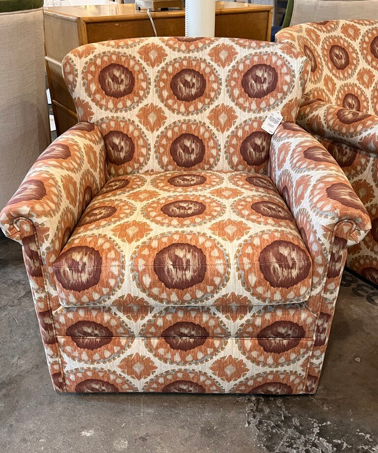 NEW Hancock And Moore Marguerite Swivel Chair 37.75"W x 33"D x 32.5"H