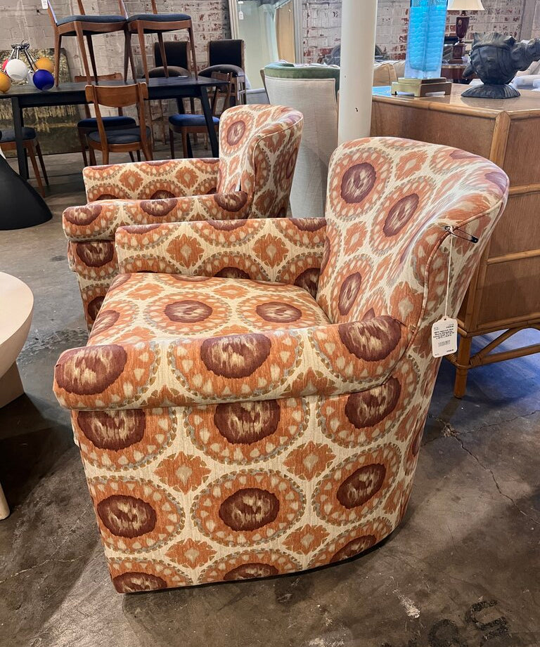 NEW Hancock And Moore Marguerite Swivel Chair 37.75"W x 33"D x 32.5"H
