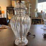 Pair of Crystal Lamps 30.5" T