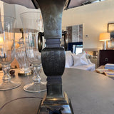 Asian Modern Regency Brass Urn Lamp 35.25 " T