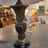 Asian Modern Regency Brass Urn Lamp 35.25 " T
