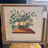 Antique Early American Painting On Board 22.5" x 20.5"T