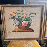 Antique Early American Painting On Board 22"W x 19.5"T