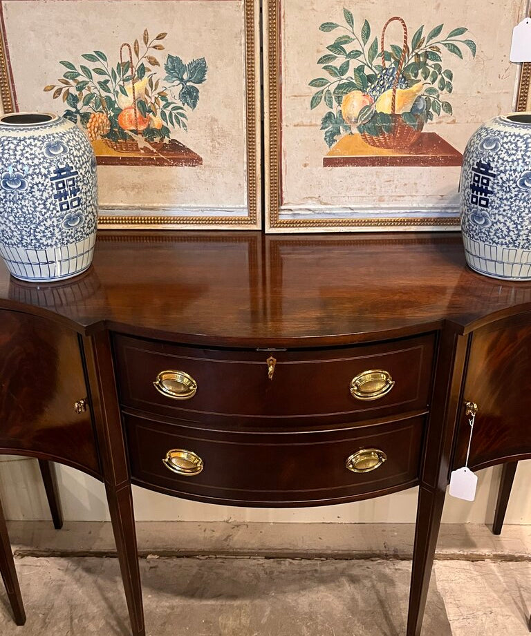 Hickory Chair James River Plantation Sideboard In Mahogany 56"L x 23"D x 39"T x