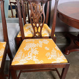 Set Of 8 Hickory Chair Chippendale Style Dining Chairs 23"W x 18.5"D x 38"T