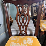 Set Of 8 Hickory Chair Chippendale Style Dining Chairs 23"W x 18.5"D x 38"T