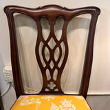 Set Of 8 Hickory Chair Chippendale Style Dining Chairs 23"W x 18.5"D x 38"T