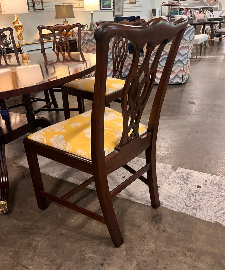 Set Of 8 Hickory Chair Chippendale Style Dining Chairs 23"W x 18.5"D x 38"T