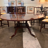 Leighton Hall Regency Round Dining Table In Mahogany 60"Diam x 29"H