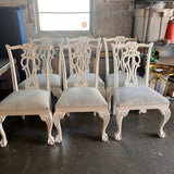 Set Of Six Chippendale Style Chairs 23"W x 20"D x 39"H