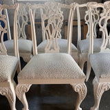 Set Of Six Chippendale Style Chairs 23"W x 20"D x 39"H