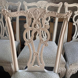 Set Of Six Chippendale Style Chairs 23"W x 20"D x 39"H