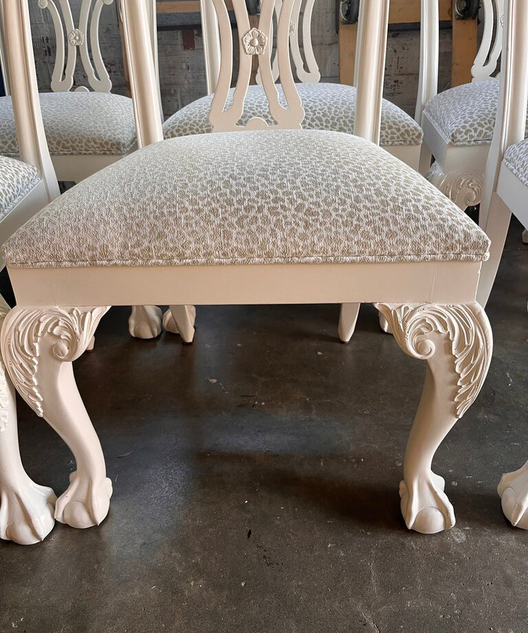 Set Of Six Chippendale Style Chairs 23"W x 20"D x 39"H