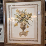 Large Framed Floral Print 35"W x 42"T