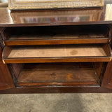Antique Linen Press/Cabinet In Mahogany 77"L x 21.5"D x 35"T