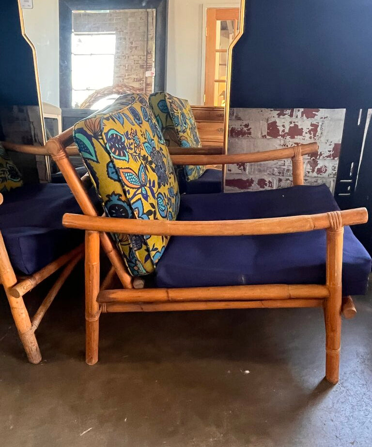 Vintage Rattan Chair 24" W X 30.5" D X 28" T