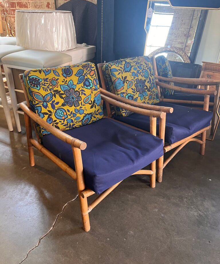 Vintage Rattan Chair 24" W X 30" D X 28" T