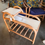 Vintage Rattan Side Table 14" W X 32 " D X 28" T