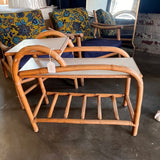 Vintage Rattan Side Table 14" W X 32 " D X 28" T