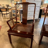 Set Of 8 Vintage Henredon Mahogany And Cane Dining Chairs Two Arm Chairs Six Side Chairs