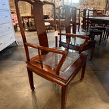 Set Of 8 Vintage Henredon Mahogany And Cane Dining Chairs Two Arm Chairs Six Side Chairs
