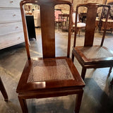 Set Of 8 Vintage Henredon Mahogany And Cane Dining Chairs Two Arm Chairs Six Side Chairs