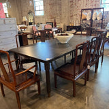 Set Of 8 Vintage Henredon Mahogany And Cane Dining Chairs Two Arm Chairs Six Side Chairs