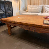 Antique Ca.1875 Chinese Bed Turned Into Coffee Table 85"W x 43"D x 19"T