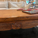 Antique Ca.1875 Chinese Bed Turned Into Coffee Table 85"W x 43"D x 19"T