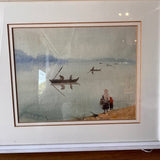 Antique Framed Watercolor 13.5"W x 12"T