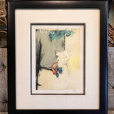 Framed Original Mixed Media Signed ELY 24"W x 28"T