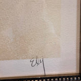Framed Original Mixed Media Signed ELY 24"W x 28"T