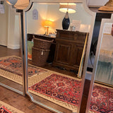Silver Painted Mirror w/ Scalloped Detail 24"W x 40"T