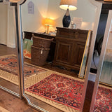 Silver Painted Mirror w/ Scalloped Detail 24"W x 40"T