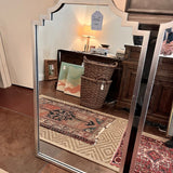 Silver Painted Mirror w/ Scalloped Detail 24"W x 40"T
