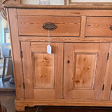Large Antique French Pine Buffet 76"L x 19.5"D x 42"T