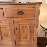Large Antique French Pine Buffet 76"L x 19.5"D x 42"T