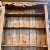 Large Antique French Pine Hutch 95"T x 55"W x 15.5"D