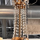 Antique Circa 1840 -1870 Louis XVI Style 6-Arm Irish Crystal Chandelier 50"T x 40"Diam