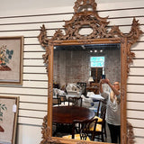 Antique Italian Rococo Style Mirror Im Pine 58"T x 39"W