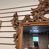 Antique Italian Rococo Style Mirror Im Pine 58"T x 39"W