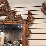 Antique Italian Rococo Style Mirror Im Pine 58"T x 39"W