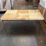 Burl Wood Top Coffee Table 48"L x 26"W x 17"H