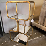 Three Glass Shelf Accent Table 18"W x 14"D x 34"T