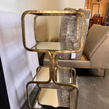 Three Glass Shelf Accent Table 18"W x 14"D x 34"T