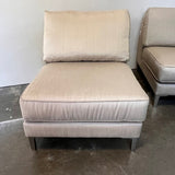 Slipper Chair By Carter In Champagne 22"W x 37"D x 29.5"T