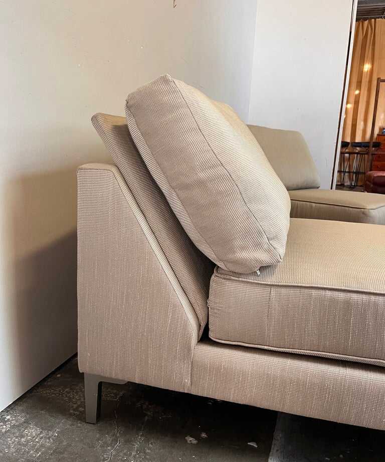 Slipper Chair By Carter In Champagne 22"W x 37"D x 29.5"T